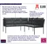 Brenno czarna sofa ogrodowa