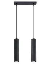 Podwójna czarna lampa sufitowa - D297-Melson w sklepie aosom.live