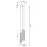 wymiary czarnej lampy D299