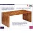 Zdjęcie stół drewniany vintage Lapis 2A palisander | aosom.live