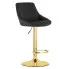 Czarny stylowy hoker welurowy w stylu glamour - Alho
