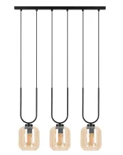 Czarno-beżowa lampa z trzema kloszami - J013-Neflax w sklepie aosom.live