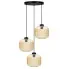 Beżowa wisząca lampa z trzema kloszami J019-Grand
