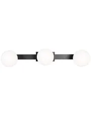 Lampa Sufitowa Ikli 9W+3xG9 3000/4000K Czarny w sklepie aosom.live