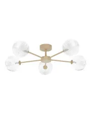 Transparentna lampa sufitowa ryflowana - J031-Rapson w sklepie aosom.live
