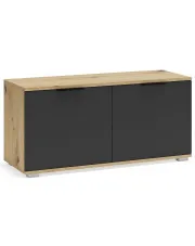 Minimalistyczna szafka na buty dąb artisan + antracyt - Merable 4X w sklepie aosom.live