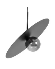 Czarna długa lampa wisząca z okrągłym kloszem - J039-Sheldo w sklepie aosom.live