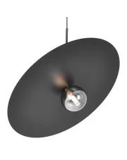 Czarna wisząca lampa z dużym kloszem - J040-Sheldo w sklepie aosom.live