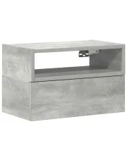 Minimalistyczna szafka nocna szary beton - Pando w sklepie aosom.live