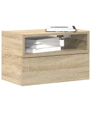Minimalistyczna szafka nocna dąb sonoma - Pando w sklepie aosom.live