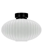 Biała ryflowana lampa sufitowa - J048-Majoran w sklepie aosom.live