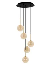 Beżowa lampa z wiszącymi kulami - J062-Oxi w sklepie aosom.live