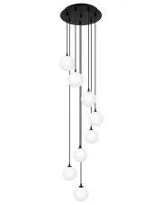 Biała długa lampa z wiszącymi kloszami - J063-Oxi w sklepie aosom.live