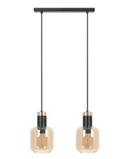 Beżowa wisząca z podwójnym kloszem lampa - J080-Alear w sklepie aosom.live