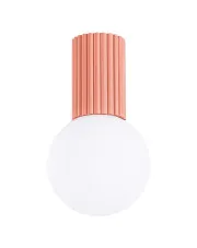 Brzoskwiniowy szklany plafon- K598-Buble w sklepie aosom.live