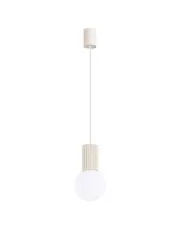 Industrialna beżowa lampa wisząca - K599-Buble w sklepie aosom.live