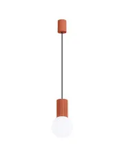 Czerwona ryflowana lampa wisząca - K599-Buble w sklepie aosom.live