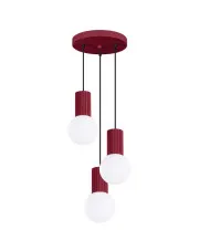 Burgundowa nowoczesna lampa wisząca - K600-Buble w sklepie aosom.live