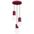 Burgundowa nowoczesna lampa wisząca - K600-Buble