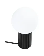 Czarna ryflowana lampa stołowa - K601-Buble w sklepie aosom.live