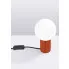wizualizacja Czerwona nowoczesna lampka nocna - K601-Buble
