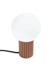 Beżowa lampka nocna ryflowana - K601-Buble w sklepie aosom.live