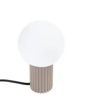 Taupe ryflowana lampka nocna - K601-Buble w sklepie aosom.live