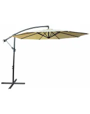 Beżowy parasol ogrodowy na wysięgniku - Sunbrella w sklepie aosom.live