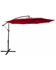 Czerwony okrągły parasol ogrodowy - Sunbrella w sklepie aosom.live