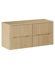 Szafka pod umywalkę z szufladami dąb Cremona -  Linesso 5X 120 cm w sklepie aosom.live
