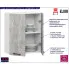 Szafka górna wisząca  60 cm beton Polin 13X