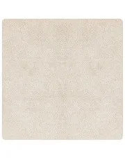 Kremowy minimalistyczny dywan pluszowy 120x120 - Pulsino 5X w sklepie aosom.live