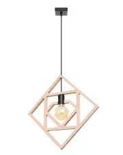 Drewniana skandynawska lampa wisząca - J133-Linelo w sklepie aosom.live