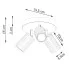 Wymiary lampy - J124-Melson