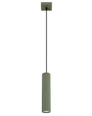 Zielona wisząca lampa karbowana - D296 -Melson w sklepie aosom.live