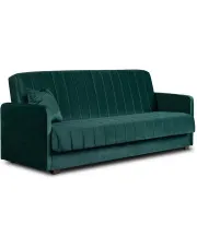 Welurowa zielona sofa z funkcją spania - Sfondi w sklepie aosom.live