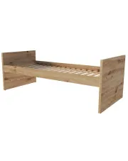 Klasyczne modułowe  łóżko bazowe dąb artisan - Mizz 3X w sklepie aosom.live