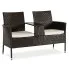 Brązowa sofa do ogrodu Bellaro