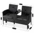 Nowoczesna czarna sofa ogrodowa Bellaro