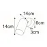Wymiary techniczne lampy P001-Orbo