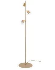 Beżowa metalowa lampa podłogowa - P006-Orbo w sklepie aosom.live