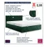 Ciemnozielone łóżko Cavenio