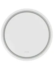 Nowoczesne okrągłe lustro z oświetleniem LED - Piro 4X w sklepie aosom.live