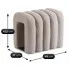 wymiary szarej pufy do salonu Fevo