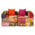 Fotografia Kolorowa sofa Patchwork modułowa 2-osobowa - Montanex 3D z kategorii Kanapy i sofy