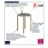 Kawowy stolik  beton z metalowymi nogami Cito 5X