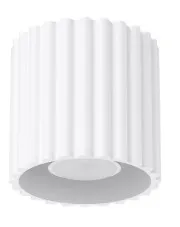 Biała lampa sufitowa ryflowana - M144 - Malana w sklepie aosom.live