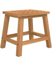 Taboret drewniany orzech - Poddio w sklepie aosom.live