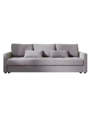 Szara welurowa sofa amerykanka z pojemnikiem - Vilmira w sklepie aosom.live