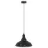 Czarna lampa wisząca z regulacją wysokości F008-Tovian